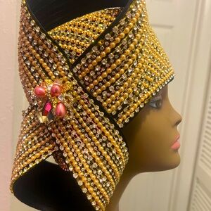 ❤️#19 DONNA VINCI DIAMOND & PEARLS BEAUTIFUL CHURCH LADY HAT